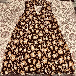 Peach Love California Brown and Cream Blouse